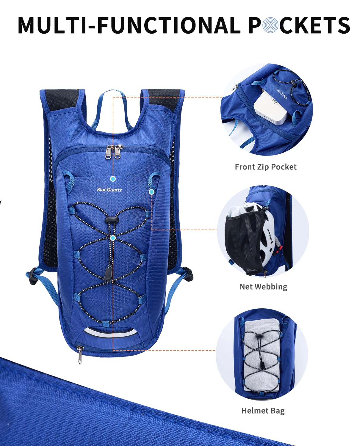 Hydration Backpack with 2L Water Bladder