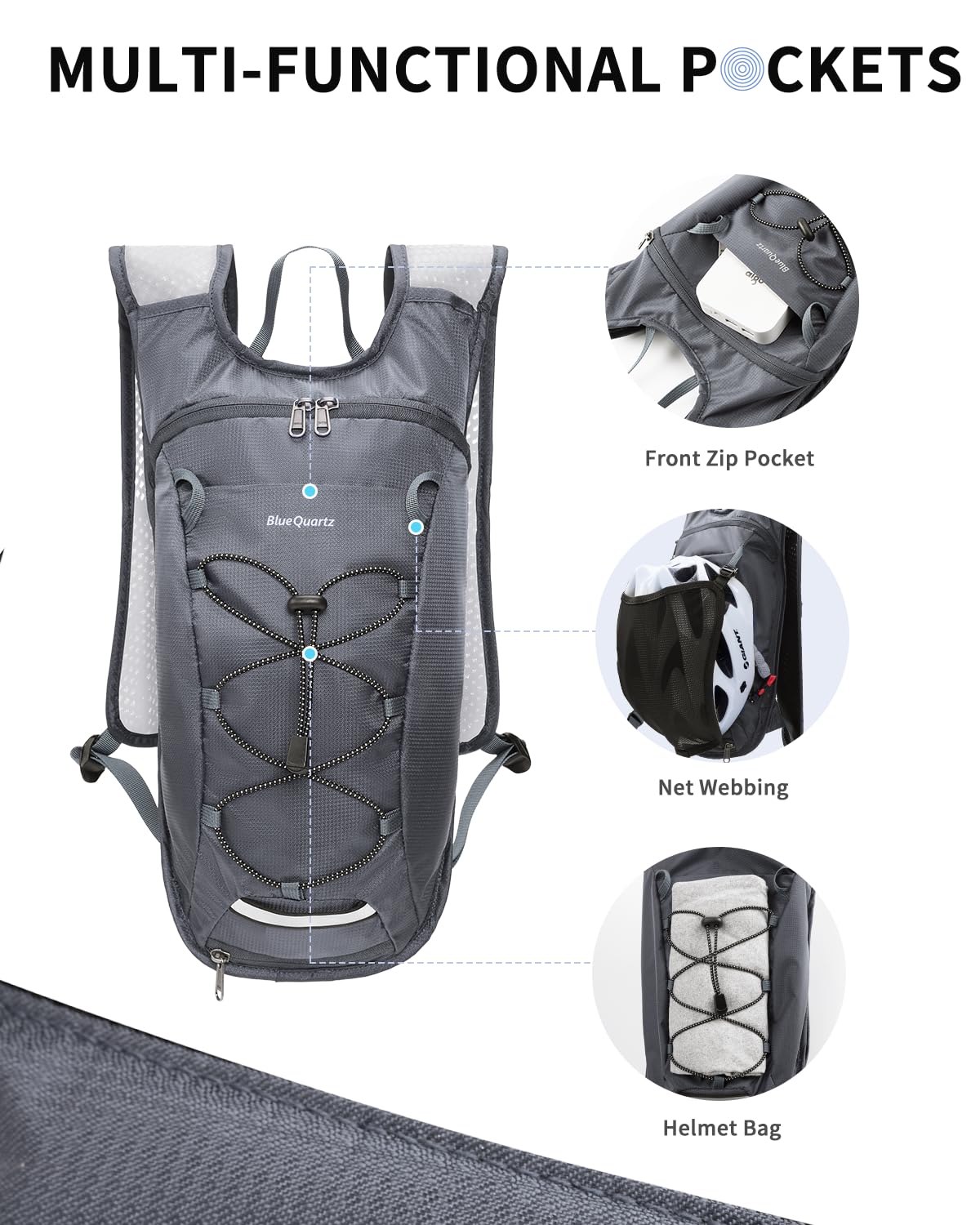 Hydration Backpack with 2L Water Bladder