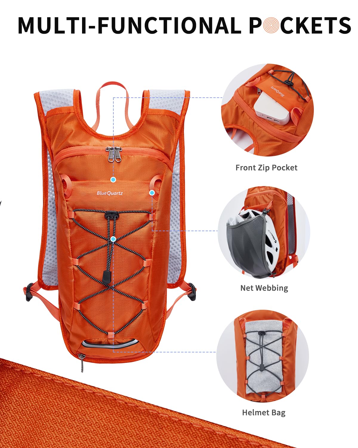 Hydration Backpack with 2L Water Bladder
