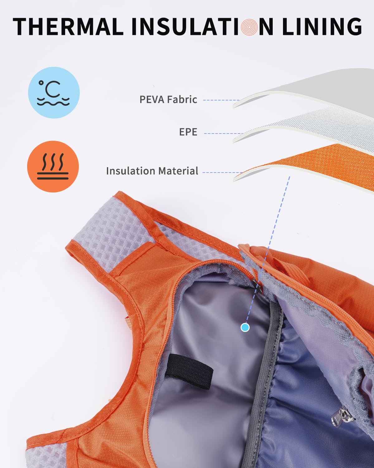 Hydration Backpack with 2L Water Bladder