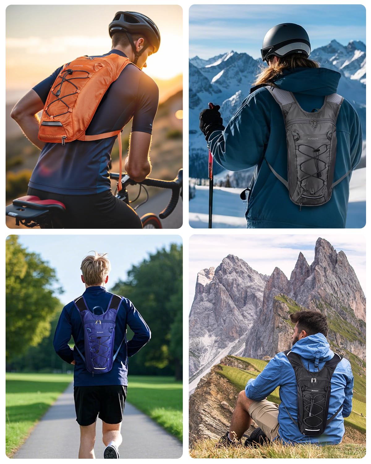 Hydration Backpack with 2L Water Bladder